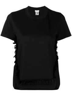 Comme Des Garçons Noir Kei Ninomiya футболка со вставкой из тюля
