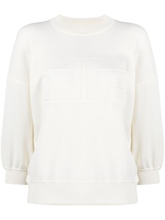 Elisabetta Franchi толстовка с тисненым логотипом