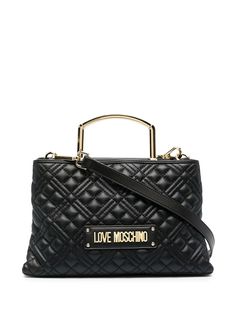 Love Moschino стеганая сумка-тоут из искусственной кожи