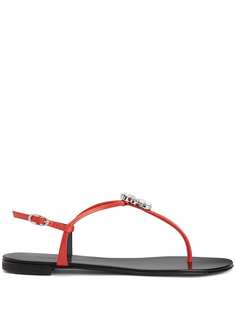 Giuseppe Zanotti сандалии Hollie с кристаллами