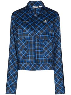 adidas спортивная куртка в клетку из коллаборации с Wales Bronner
