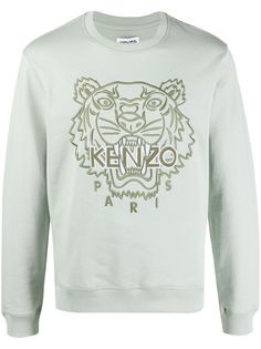 Kenzo толстовка с вышивкой Tiger