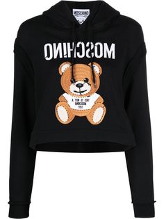 Moschino худи с вышивкой Teddy Bear