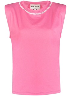 Semicouture топ без рукавов с логотипом