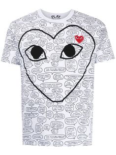 Comme Des Garçons Play футболка Speech Bubble с принтом