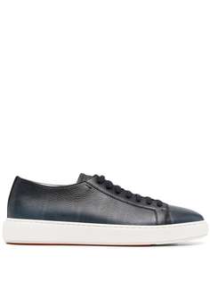 Santoni кроссовки с эффектом потертости