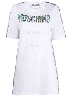 Moschino футболка с принтом Couture