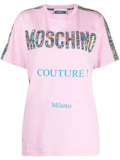 Moschino футболка с принтом Couture