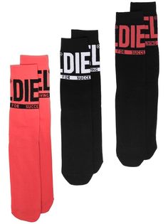 Diesel комплект из трех пар носков с логотипом