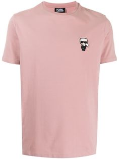 Karl Lagerfeld футболка с нашивкой-логотипом