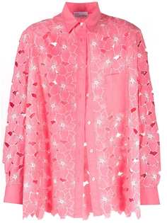 RED Valentino рубашка с длинными рукавами и цветочным принтом