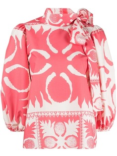 RED Valentino блузка с абстрактным узором
