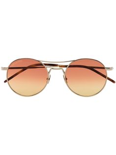 Saint Laurent Eyewear солнцезащитные очки SL421 в круглой оправе