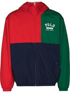 Polo Ralph Lauren спортивная куртка 1993-го года в стиле колор-блок с логотипом