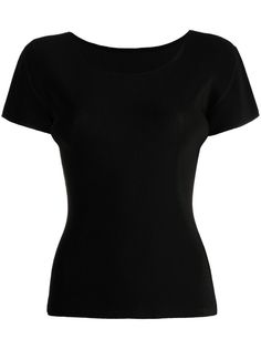 Pleats Please Issey Miyake плиссированная блузка с короткими рукавами