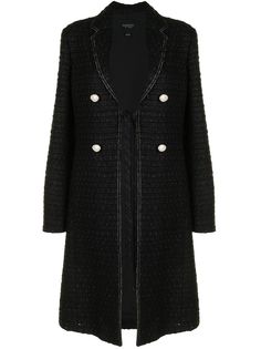 Giambattista Valli пальто из ткани букле с завязками