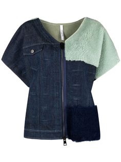 Suprema джинсовая куртка с меховой вставкой