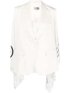MM6 Maison Margiela креповый блейзер-кейп