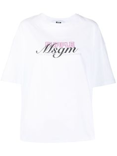 MSGM футболка с логотипом