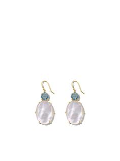IPPOLITA золотые серьги-подвески Rock Candy Luce с топазом и перламутром