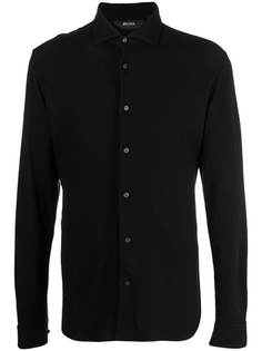 Z Zegna рубашка с косым воротником