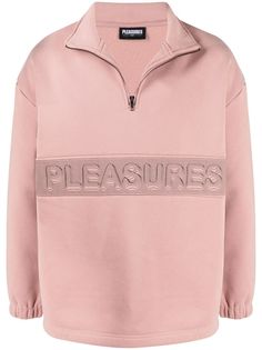 Pleasures джемпер с воротником-воронкой и логотипом