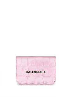 Balenciaga мини-кошелек Cash с тиснением под крокодила