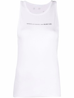 Helmut Lang топ с логотипом