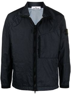Stone Island легкая куртка с нашивкой-логотипом