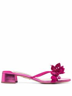 Aquazzura шлепанцы Bougainvillea 30