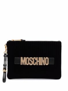 Moschino клатч с логотипом