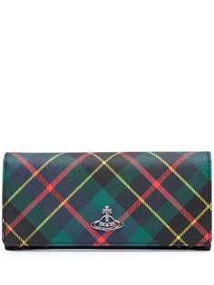 Vivienne Westwood кошелек Derby в клетку тартан