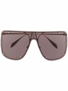 Alexander McQueen Eyewear солнцезащитные очки-авиаторы с заклепками