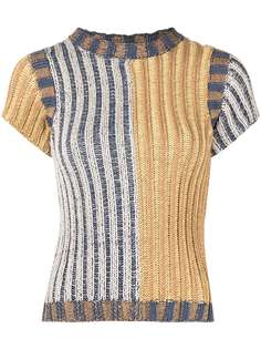 Eckhaus Latta футболка в рубчик