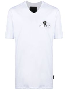 Philipp Plein футболка с V-образным вырезом и логотипом