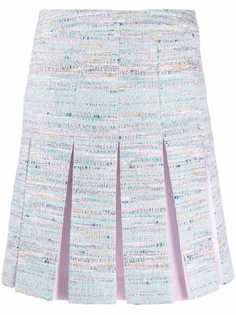 Karl Lagerfeld твидовая юбка со складками