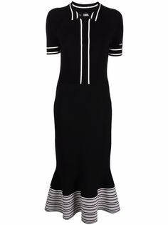 Karl Lagerfeld платье с контрастной отделкой