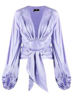 Elisabetta Franchi блузка с запахом