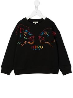 Kenzo Kids толстовка с вышитым логотипом