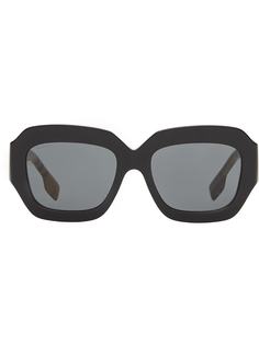 Burberry солнцезащитные очки в квадратной оправе в клетку Vintage Check