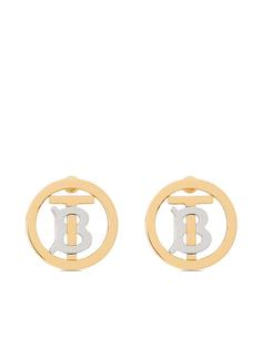Burberry серьги с монограммой