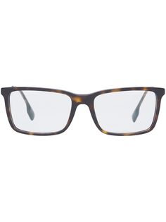 Burberry очки в прямоугольной оправе с полосками Icon Stripe