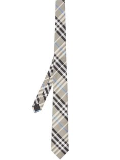 Burberry клетчатый галстук Modern Cut