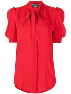 Boutique Moschino блузка с короткими рукавами и бантом