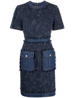 Boutique Moschino джинсовое платье с короткими рукавами