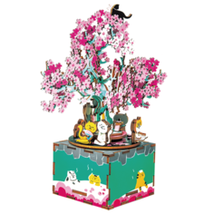 Сборная модель Rolife Музыкальная шкатулка Cherry blossom tree AM409