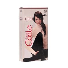 Колготки Conte Elegant Cotton, 250 den, размер 4, grafit (серый)