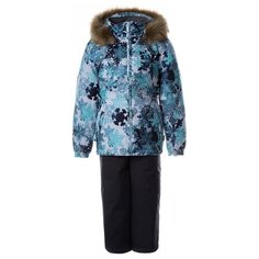 Комплект с полукомбинезоном Huppa Wonder 41950030-015 размер 122, белый/темно-серый