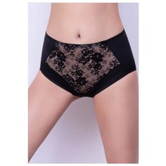 MILAVITSA Трусы слипы высокой посадки Classic Elegant, размер 110, черный с нюдом