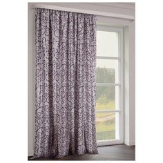 Портьеры ТД Текстиль Круги на ленте 270 см, 1 шт. сирень